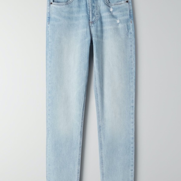 COPY - Aritzia denim forum yoko high rise light blue wash jeans, size 24 - Picture 4 of 12